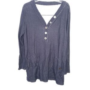 Soft Surroundings blue blouse size large